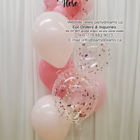 A Little Pink Me Up ~ Bespoke Bubble Balloon Bouquet #257