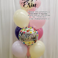 We Will Miss You!  ~ Happy Retirement Bespoke Bubble Balloon Bouquet #220