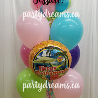 Wishing you all the best  ~ Happy Retirement Bespoke Bubble Balloon Bouquet #132