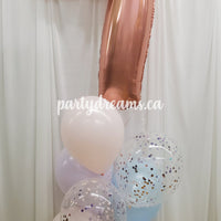 Pastel Melody ~ Jumbo Number Birthday Balloon Bouquet #126