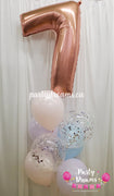 Pastel Melody ~ Jumbo Number Birthday Balloon Bouquet #126