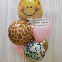 Safari Giraffe Party! ~ Birthday Balloon Bouquet #293