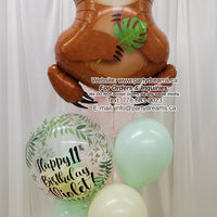Sloth Party~ Birthday Balloon Bouquet #154