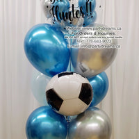 Soccer Lover ~ Bespoke Bubble Balloon Bouquet #260