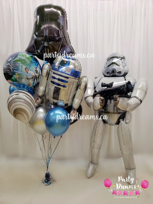 Star Wars Birthday Airwalker Balloon Bouquet Set #134
