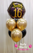 Sweet 16 Celebration ~ Birthday Balloon Bouquet #162