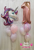 Dreamy Unicorn ~ Jumbo Number Birthday Balloon Bouquet Set #68