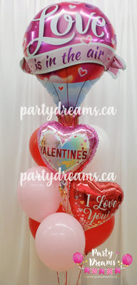 Love is in the air! ~ Valentine's Day Balloon Bouquet #VT68