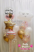 Welcome Precious Baby ~ Bespoke Bubble Balloon Bouquet #213