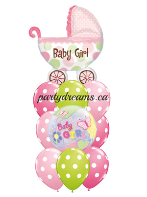 Baby Girl Balloon Bouquet #BB20