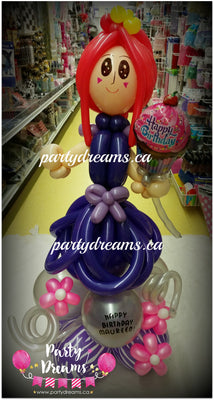 Balloon Sculpture - Birthday Girl (Medium) #BP32