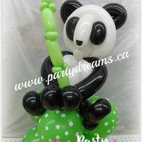 Balloon Animal - Panda with Bamboo (Small) #AM4