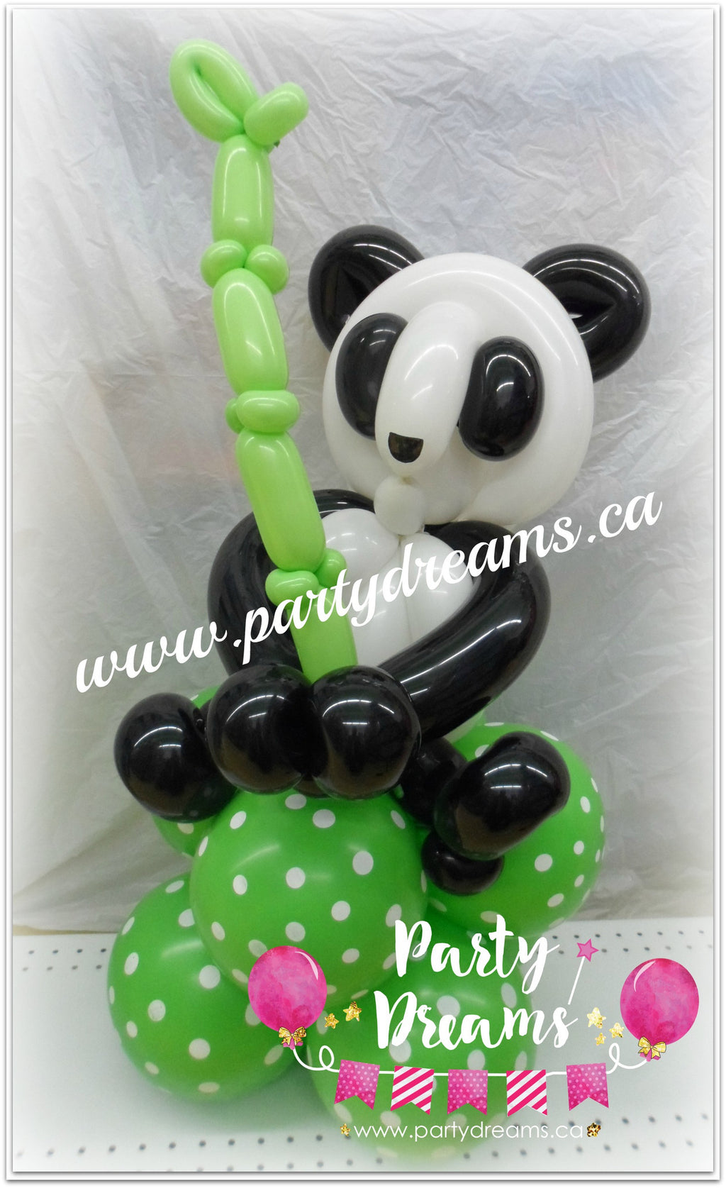 Balloon Animal - Panda with Bamboo (Small) #AM4
