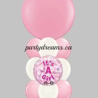 It's A Girl Balloon Bouquet #BB5