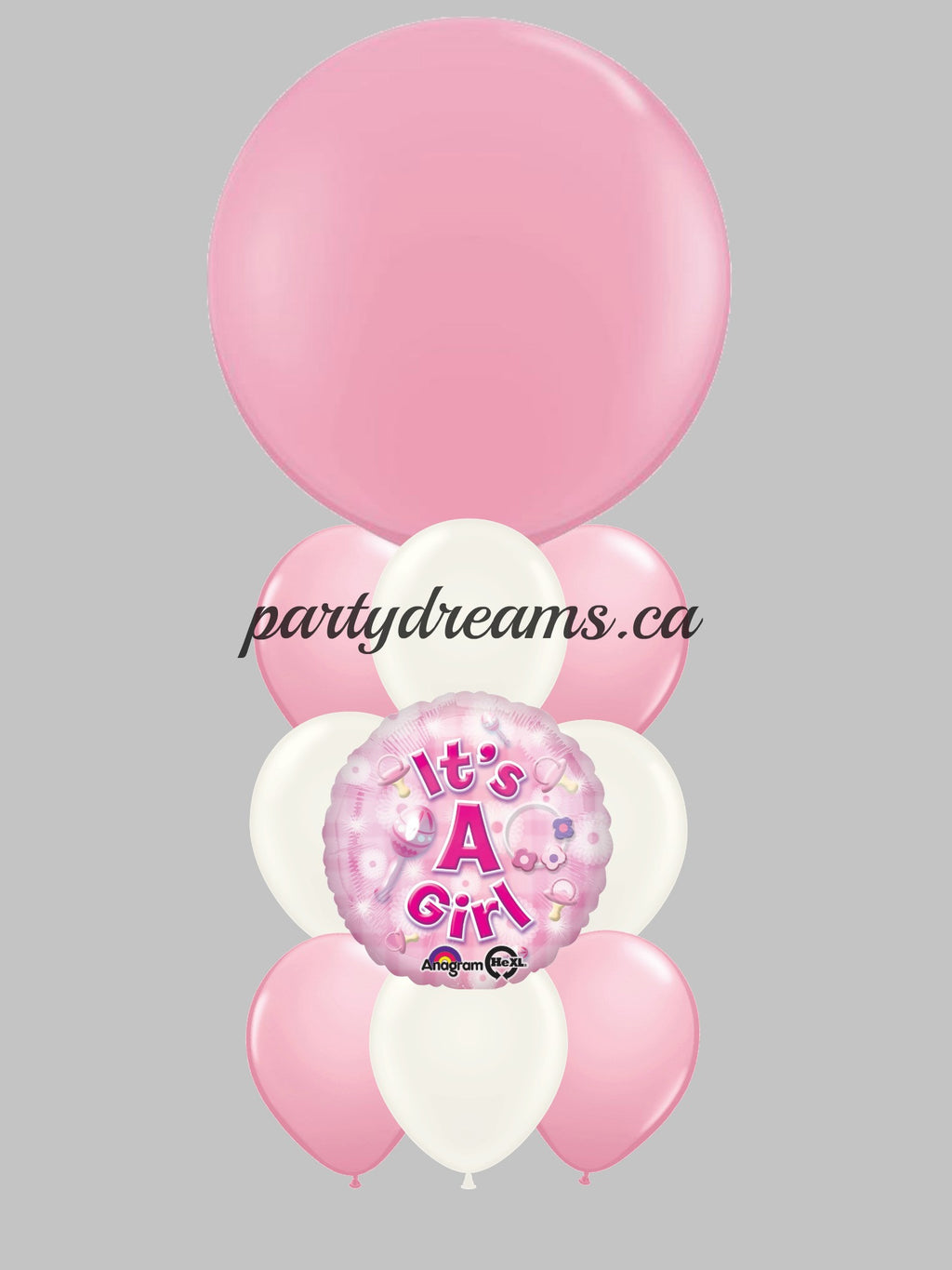 It's A Girl Balloon Bouquet #BB5