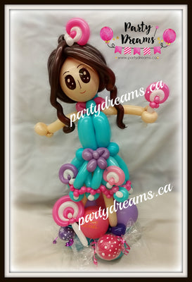 Balloon Sculpture - Birthday Candy Girl (Small) #BP26