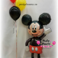 Mickey Mouse Airwalker Birthday Balloon Bouquets Set #KBS52