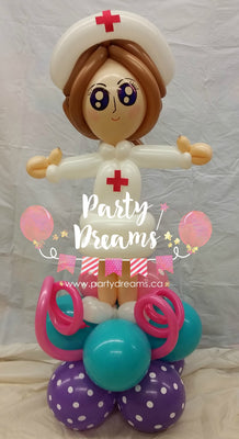 Balloon Sculpture - Cheerful Nurse (Small) #BP3