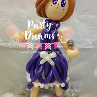 Balloon Sculpture - Singing Girl (Small) #BP2